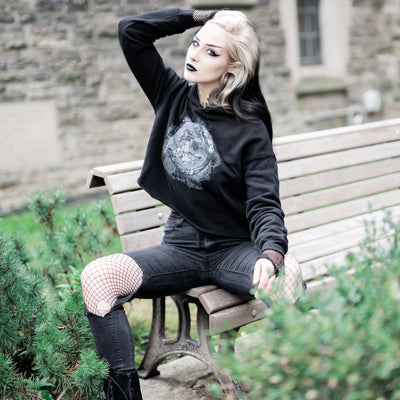 The Divine Child Crop Hoodie - Follow Your Shadow
